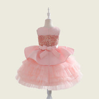 Girls Sequins Embellished Fit & Flare Party Wear Dress Party Dresses   