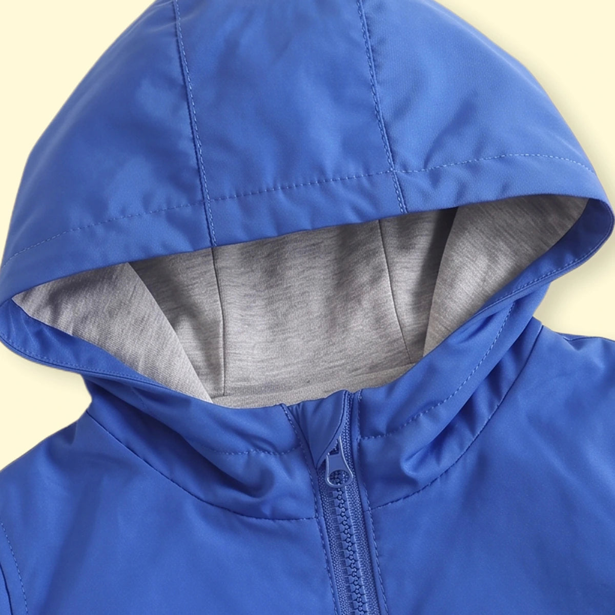 Boys Blue Hooded Zip-up Jacket Coats & Jackets