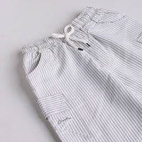 Boys Green Stripes Short Sleeves Shirt With Printed T-Shirt & Shorts Sets Sets