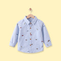 Boys Light Blue Graphic Long Sleeve Shirt Shirts Light Blue 1-2 Y