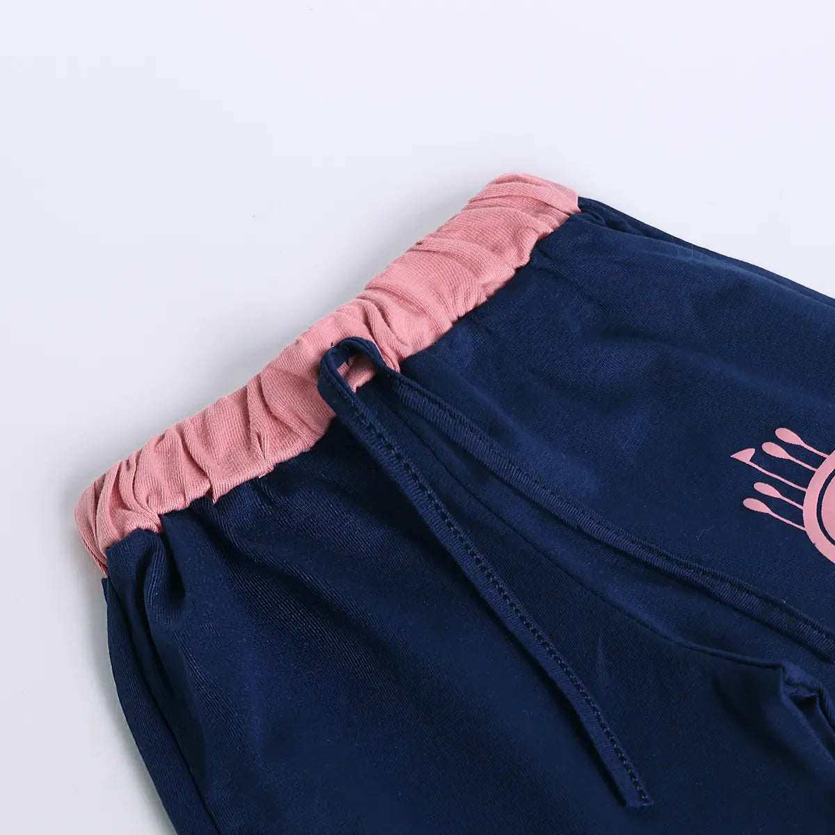 Boys Pink Graphic Short Sleeve T-shirts With Elasticated Shorts Sets Sets