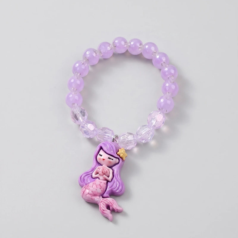 Pack Of 5 Girls Multicolour Mermaid Bead Bracelet Sets Bracelet