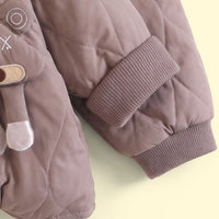 Boys Light Brown Quilted Jacket & Joggers Co-ord Sets Sets