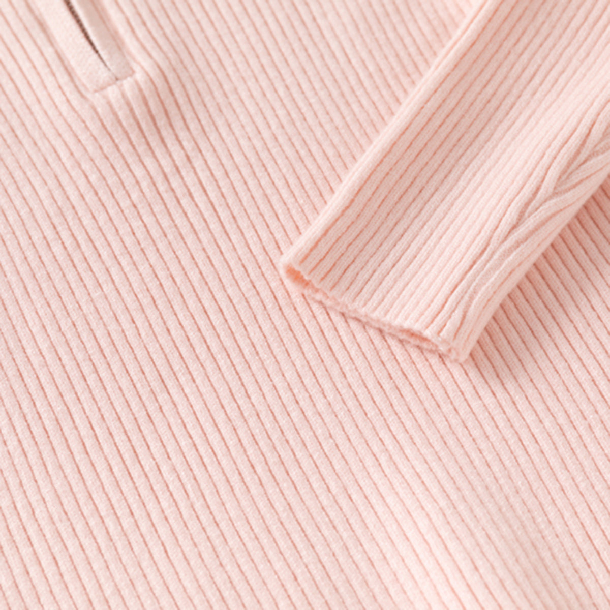Girls Pink Self-Design Stripes Winter Polo T-Shirt Tshirts