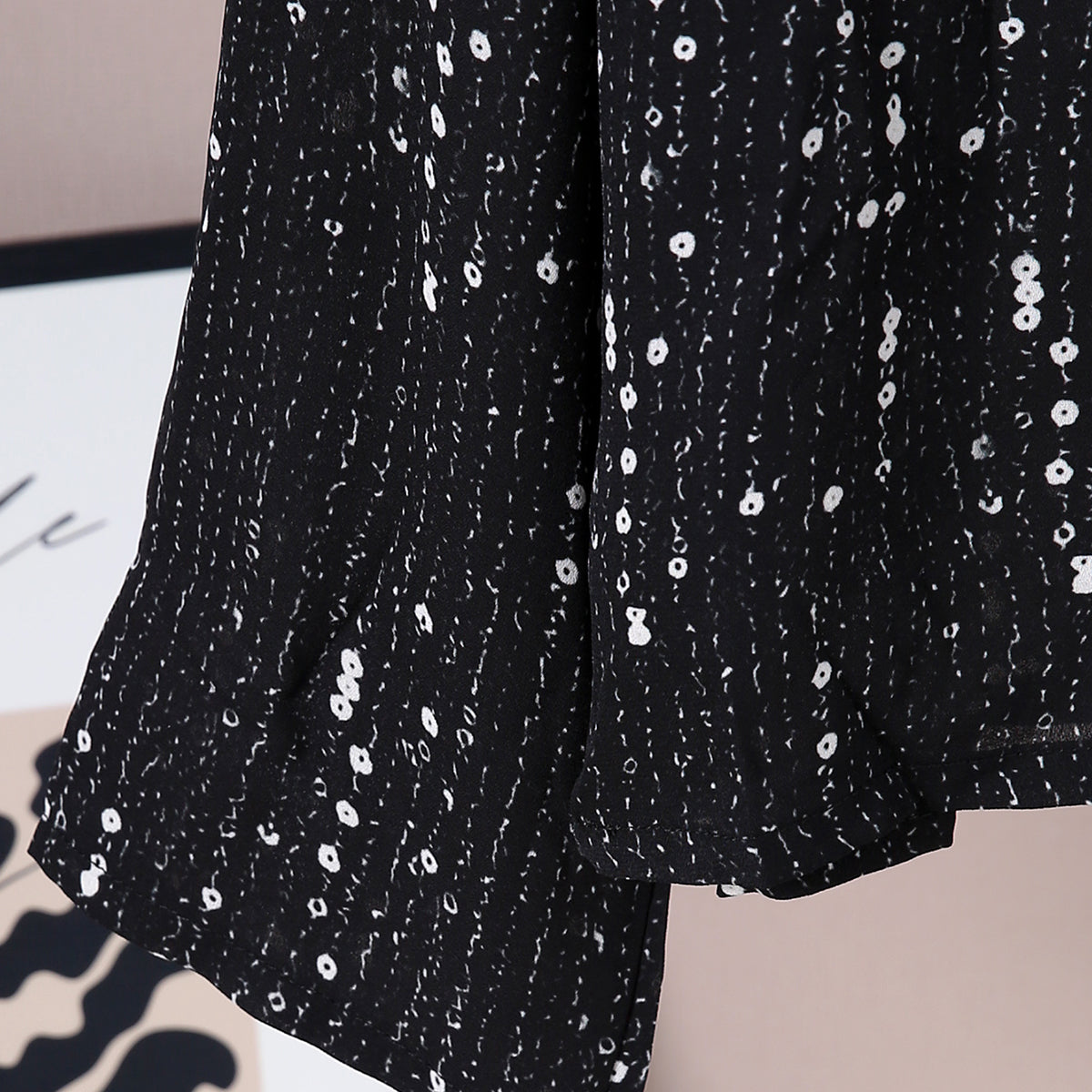 Girls Black Embroidered Oversized Shirt Shirts