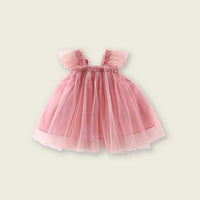 Girls Flower Patch Casual Tulle Dress Casual Dresses   