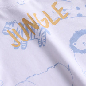 Boys Multicolor Stripes Lion Embroidery Shirt With Twill Shorts Sets 2 pc. Sets