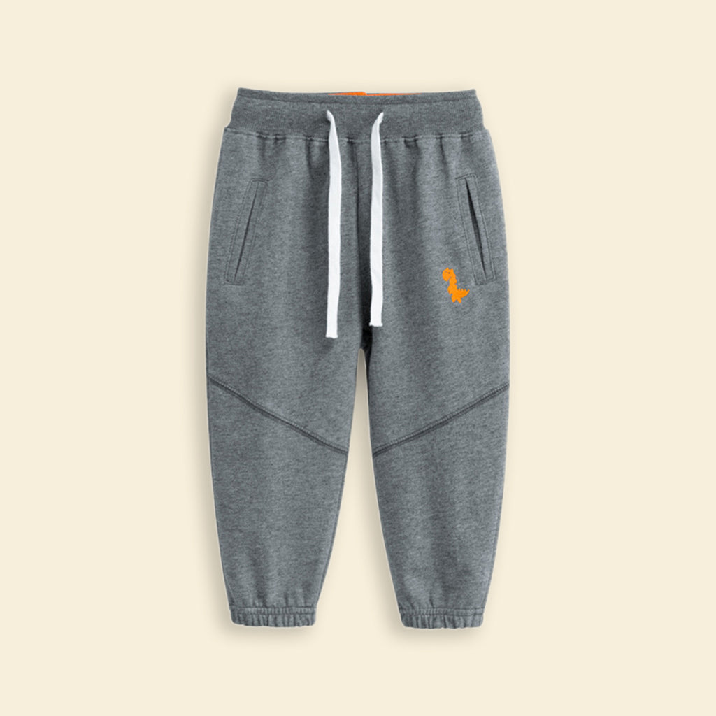 Boys Joggers with Drawstring Joggers Dark Grey 1-2 Y 