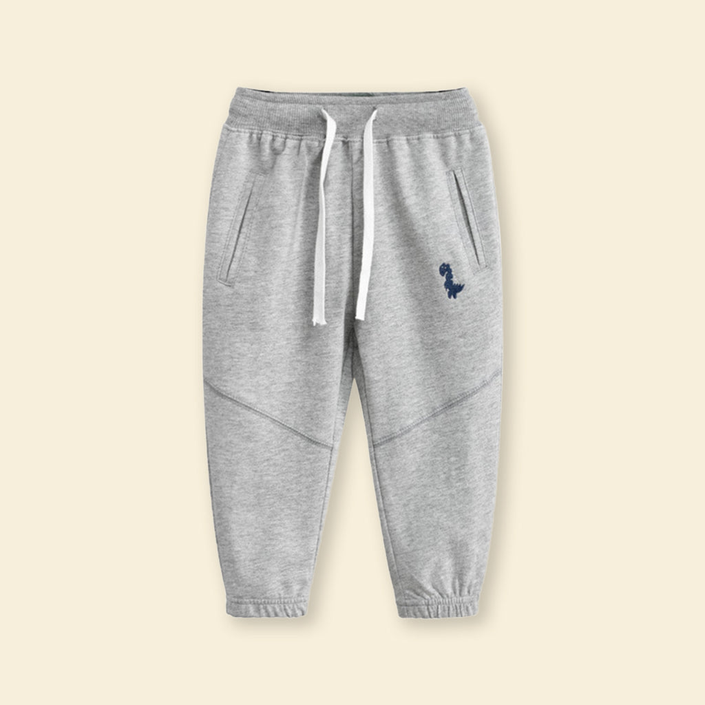 Boys Joggers with Drawstring Joggers Grey 1-2 Y 