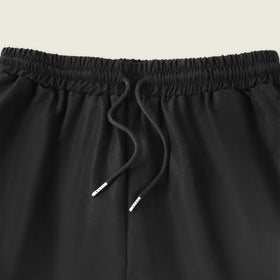 Girls Black Solid Straight Fit Cargo Trousers Cargo Pants