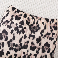 Girls Apricot Graphic Long Sleeves Top With Animal Printed Pants Set 2 pc. Sets