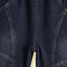 Boys Dark Blue Denim Cargo Shorts Cargo Shorts