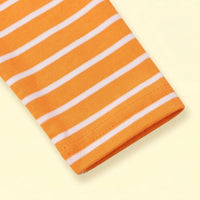 Girls Orange Happy Halloween Print Fit & Flare Dress Casual Dresses