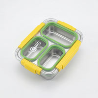 Kids Green Daily Fresh 3-Compartment Lunch Box Trending Accessories Green Onesize