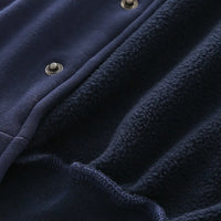Boys Dark Blue Letter L Embroidered Varsity Jacket Coats & Jackets