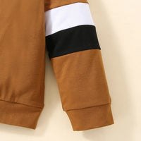 Boys Brown Sweatshirt With Jogger Co-ord Sets Sets