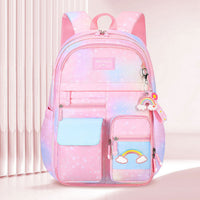 Girls Pink Multi-Compartment School Backpack Trending Accessories Pink Onesize