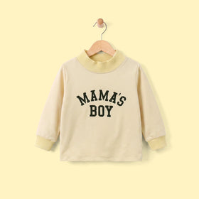 Boys Beige Typography Print Long Sleeve Sweatshirt Sweatshirts & Hoodies Beige 3-4 Y
