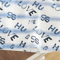 Boys Blue Typographic Print T-Shirt With Denim Shorts Set Sets