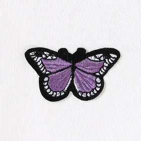 Girls Pink Butterfly Applique Short Sleeves T-Shirt With Pleated Skirt Set 2 pc. Sets