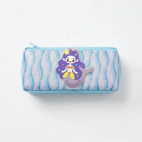 Girls Sky Blue Mermaid Glitter Pencil Case Trending Accessories Blue Onesize