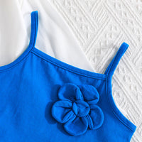 Girls Long Sleeves Shirt With Blue Camisole Top And Shorts Set 3 pc. Sets