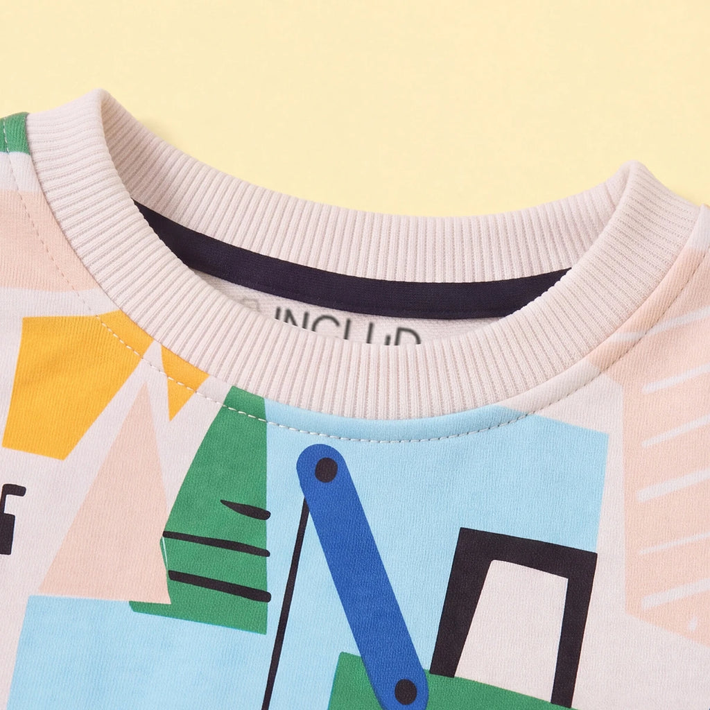 Boys Multicolour Graphic Long Sleeve Sweatshirt Sweatshirts & Hoodies