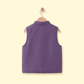 Boys Multicolour Colorblocked Sleeveless Jacket Coats & Jackets