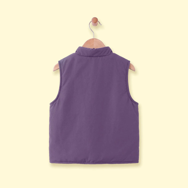 Boys Multicolour Colorblocked Sleeveless Jacket Coats & Jackets