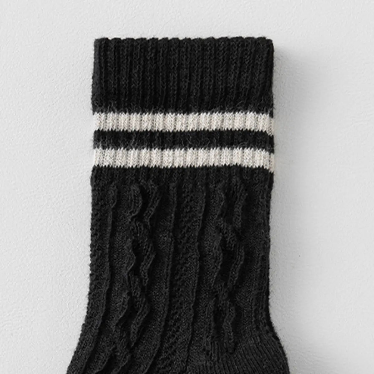 Pack of 6 Boys Multicolour Cable Knit Calf Length Socks Socks