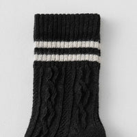 Pack of 6 Boys Multicolour Cable Knit Calf Length Socks Socks