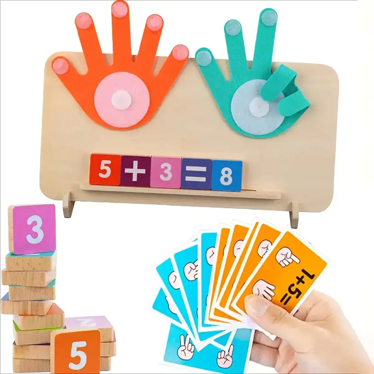 Kids Wooden Finger Counting Math Learning Board Trending Accessories