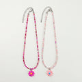 Pack Of 2 Girls Multicolour Floral Bead Necklace Sets Necklace and Chains Multicolor Onesize