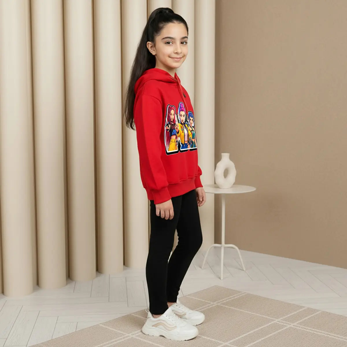 Girls Red K-Pop Graphics Hoodie Sweatshirts & Hoodies