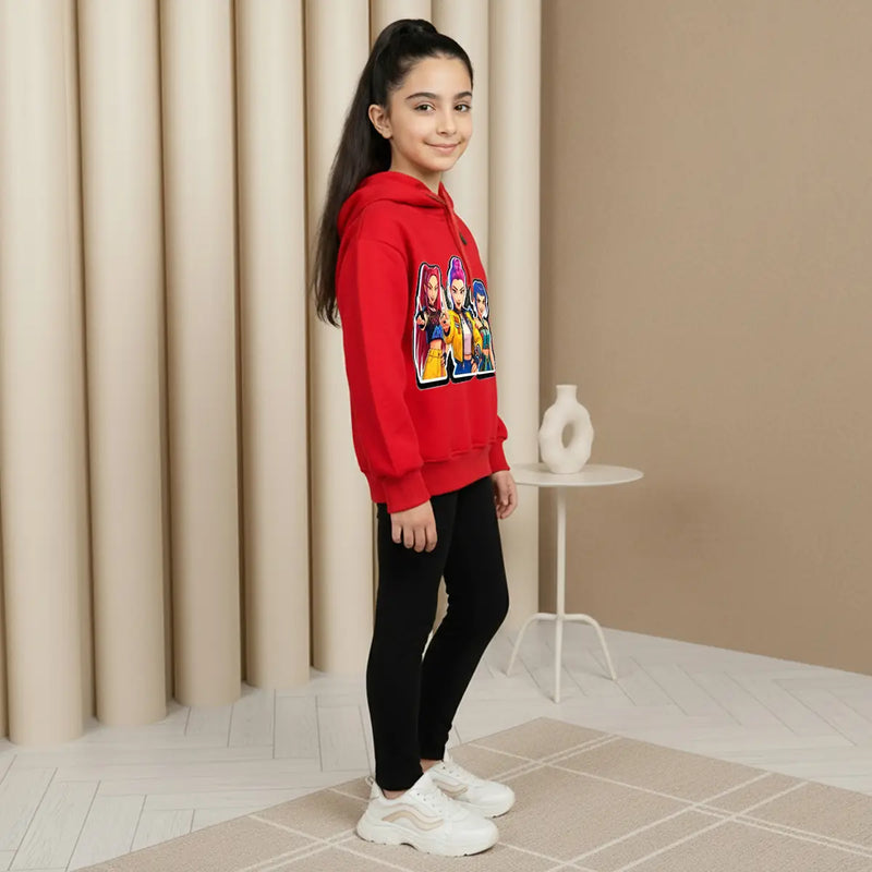 Girls Red K-Pop Graphics Hoodie Sweatshirts & Hoodies