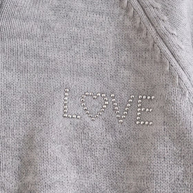 Girls Grey Hooded Zip-up Sweater & Pants Co-ord Sets Sets