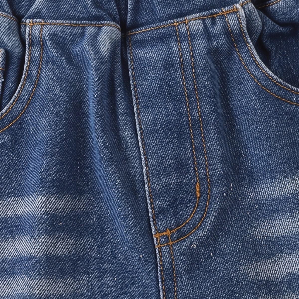 Boys Blue Distressed Elasticated Waist Denim Pants Pants