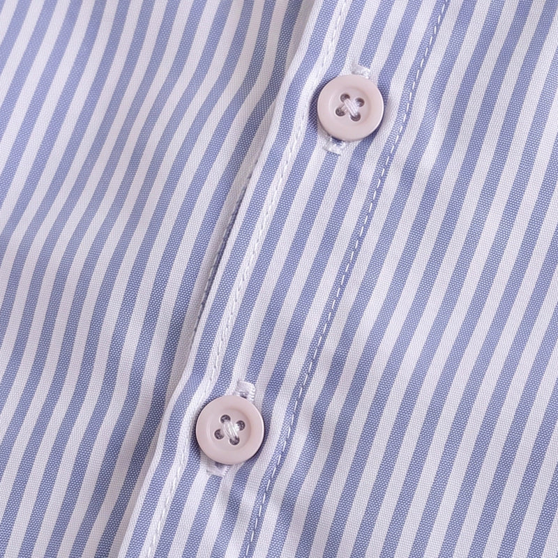 Boys Blue Striped Long Sleeve Shirt Shirts