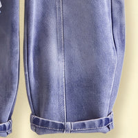 Boys Khaki Striped Sweatshirt With Denim Pants Sets 2 pc. Sets