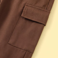 Boys Brown Vest & Pants With Hoodie Sets 3 pc. Sets