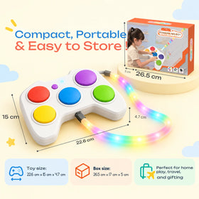 Kids Educational Game Controller Toy with Lights & Music for Ages 3 Year Plus Trending Accessories