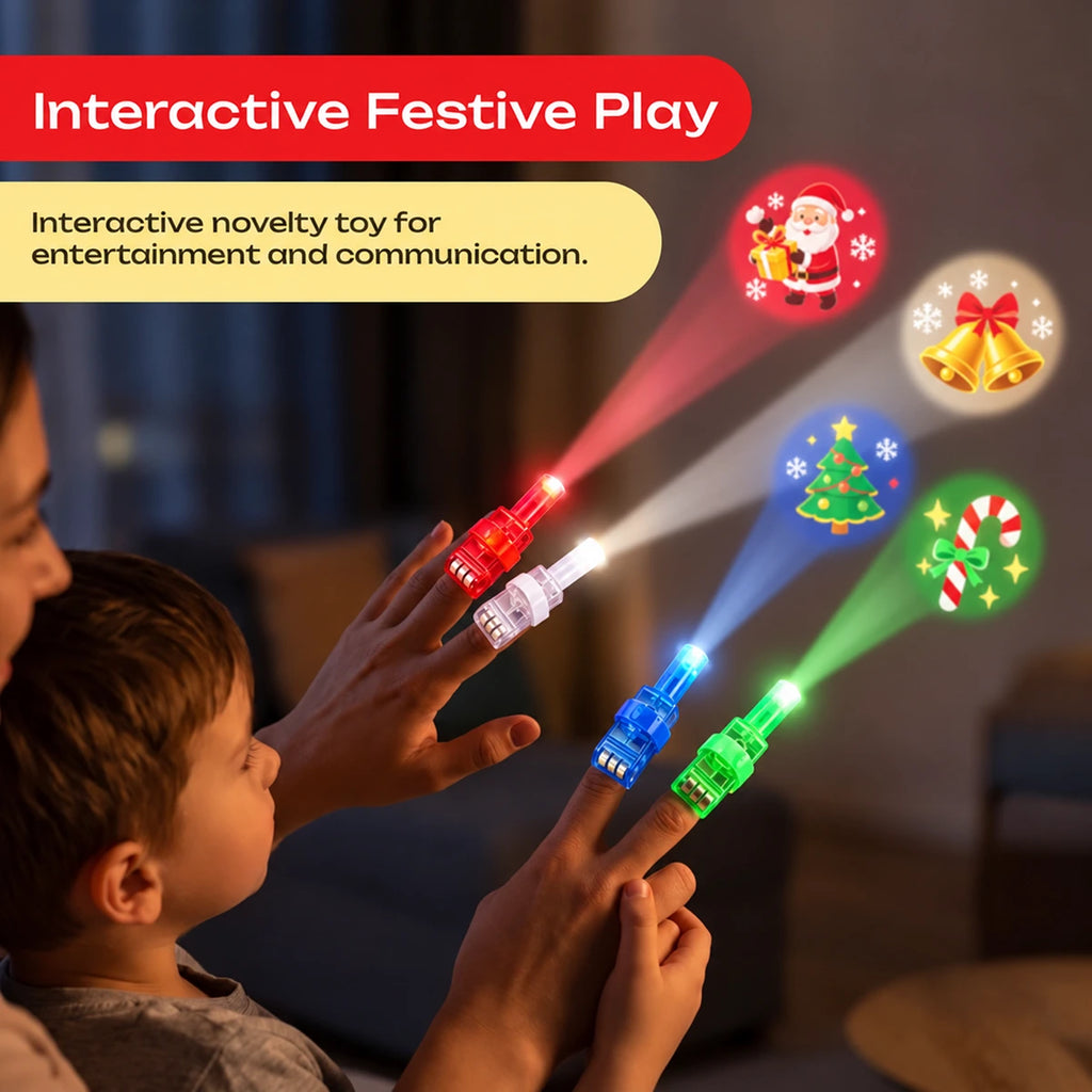 Christmas Finger Projection lights - Festive Light-Up Party Toy Trending Accessories