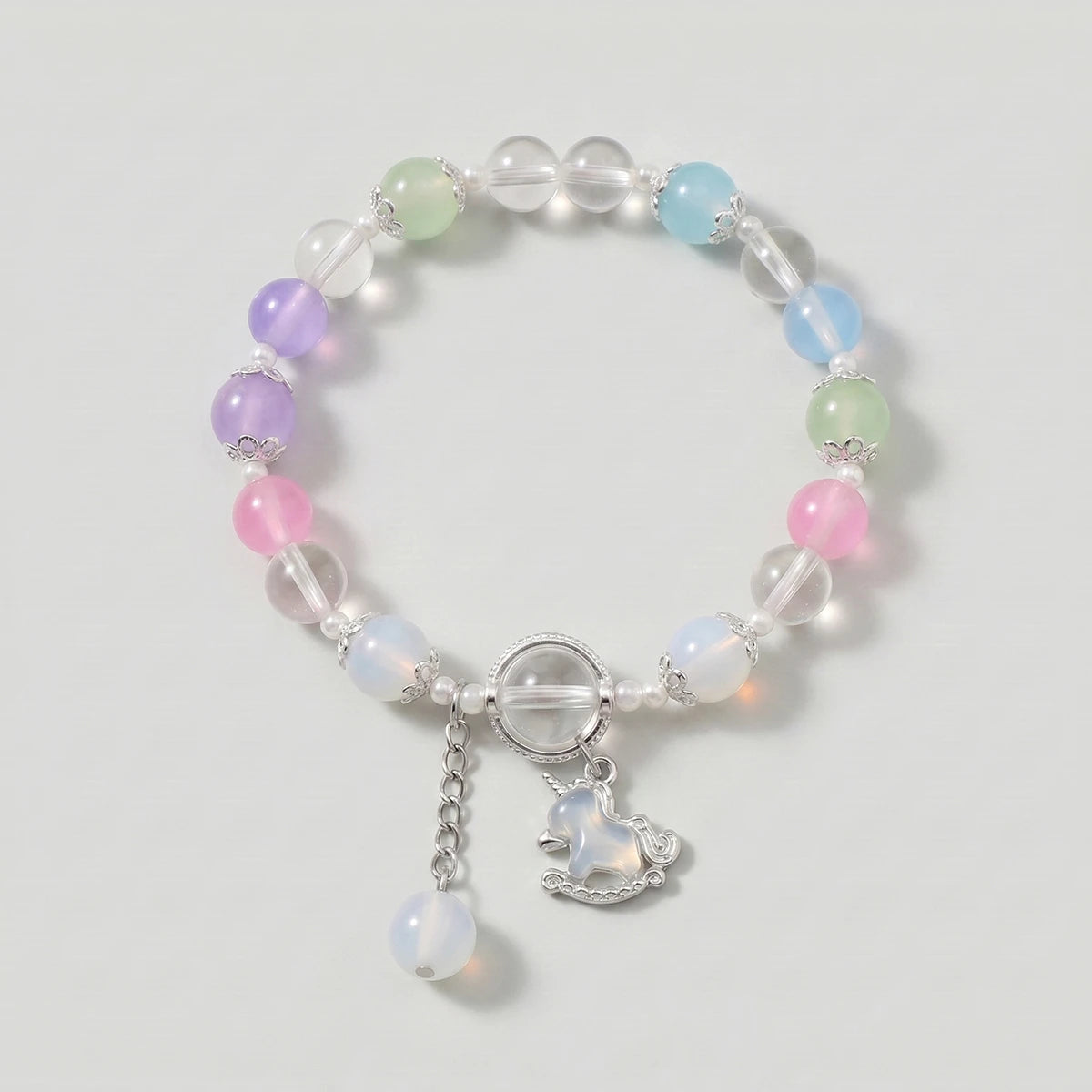 Pack Of 5 Girls Multicolour Unicorn Charm Beads Bracelet Sets Bracelet