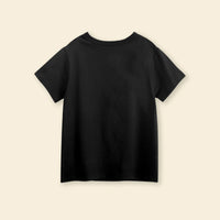 Boys Black Graphic Cartoon Printed Short Sleeves T-Shirt Tshirts