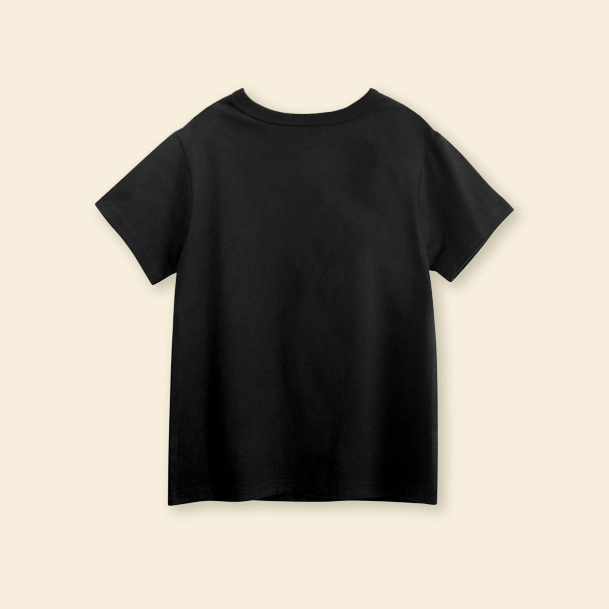 Boys Black Graphic Cartoon Printed Short Sleeves T-Shirt Tshirts