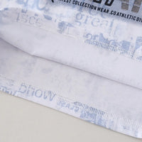 Boys Blue Printed Short Sleeve T-Shirt With Elasticated Shorts Sets 2 pc. Sets