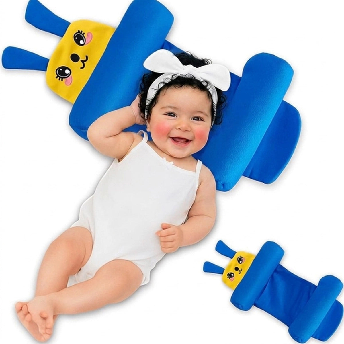 Baby Pillow with Head & Neck Support -Soft Cotton Infant Sleeping Pillow for Flat Head Protection Trending Accessories