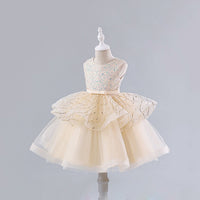 Girls Sequins Embellished Fit & Flare Party Dress Party Dresses   