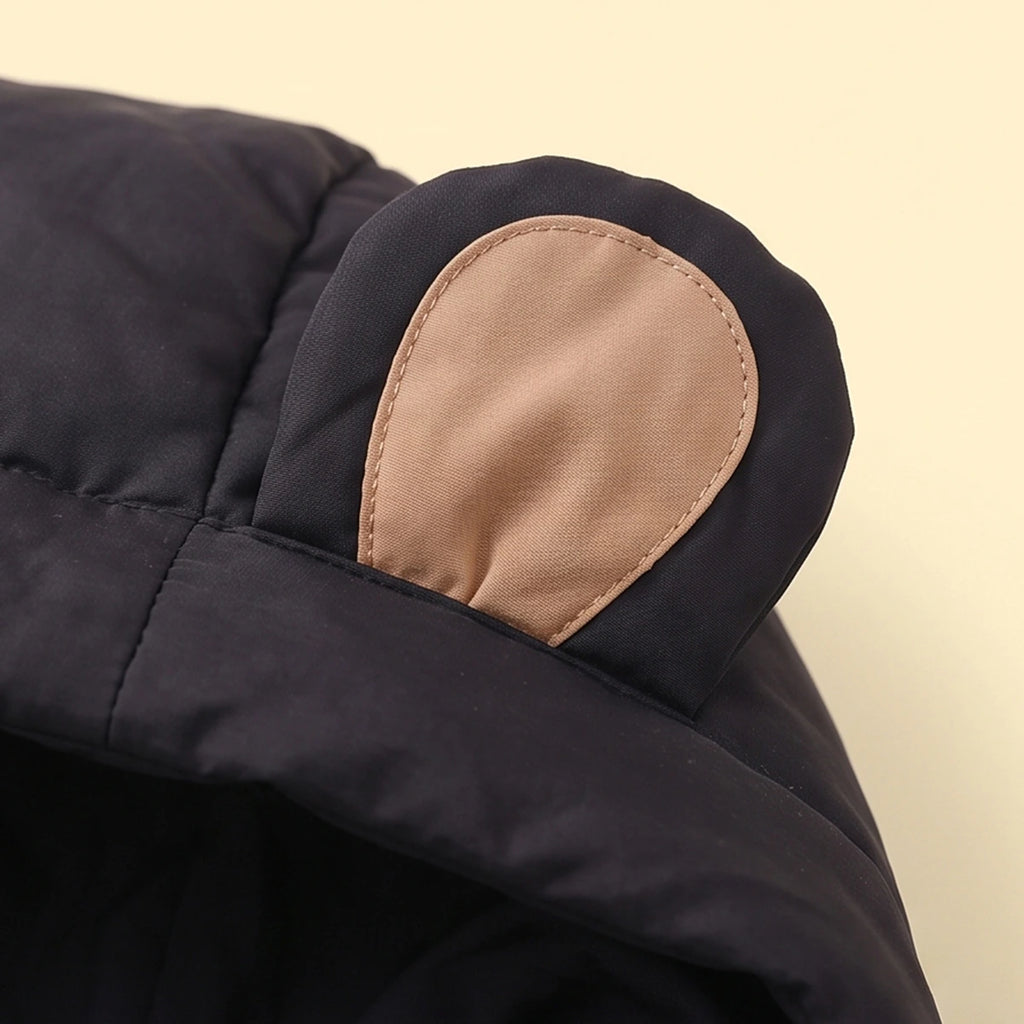 Boys Black Fleece-Lined Hooded Puffer Jacket Coats & Jackets