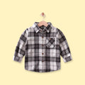 Boys Black Checked Long Sleeve Shirt Shirts Black 1-2 Y